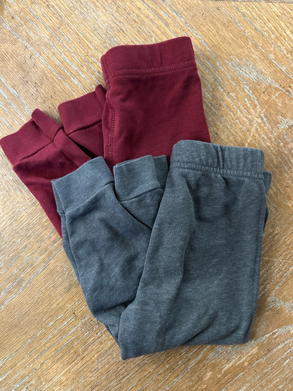 Carter's Charcoal Gray & Burgundy Kids Jogger Pants
